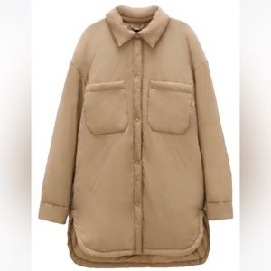 ZARA | Quilted Water Repellant Shacket